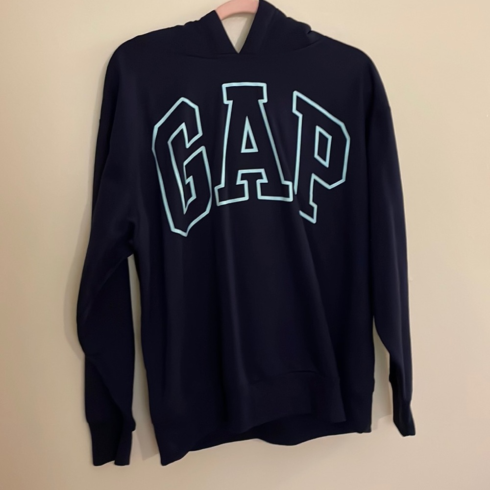 GAP Navy Blue hoodie with Wool hood